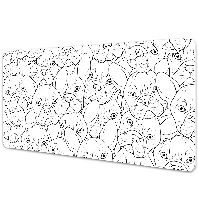 Iróasztal alátét Vázlatos bulldog