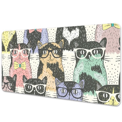 Irodai asztal alátét Hipszter macskák