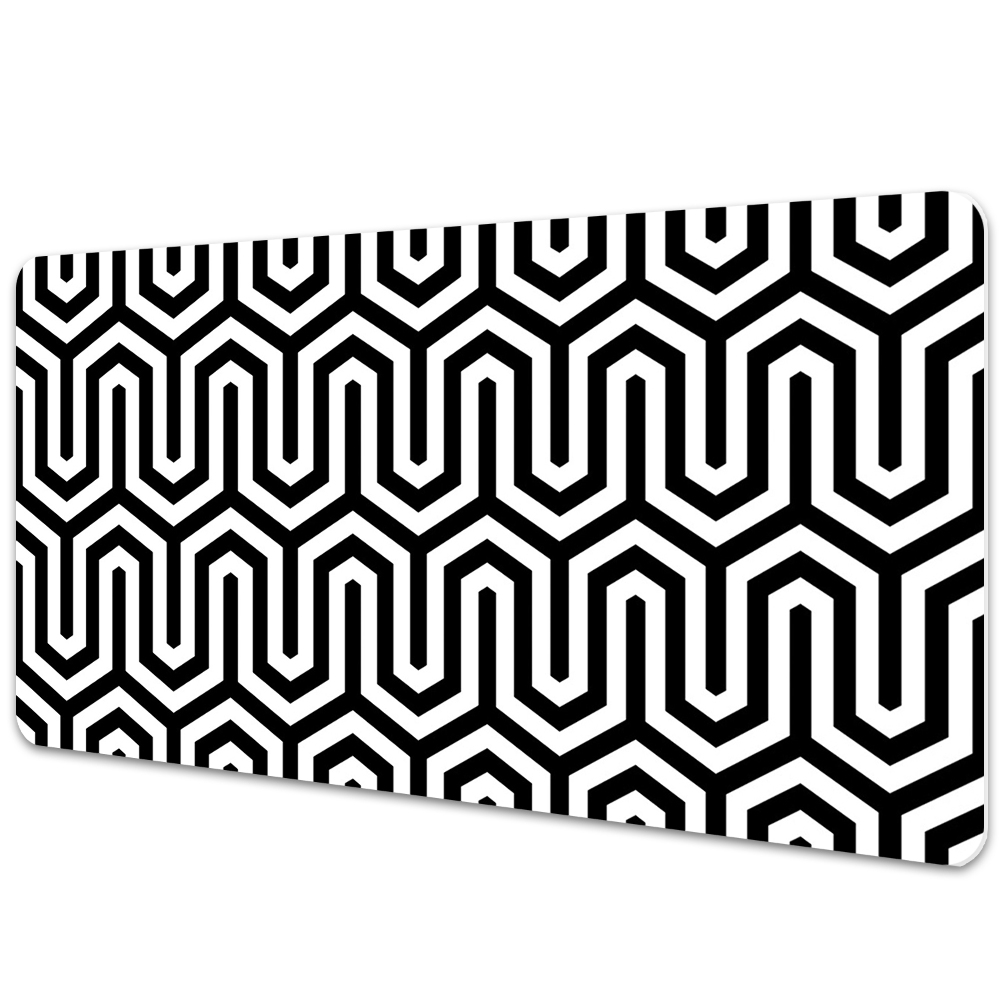 Iróasztal alátét Fekete-fehér geometria