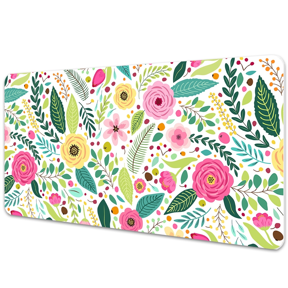 Iróasztal alátét Színes virágok