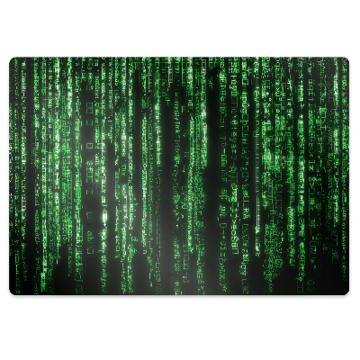 Padlóvédő székalátét Zöld minták