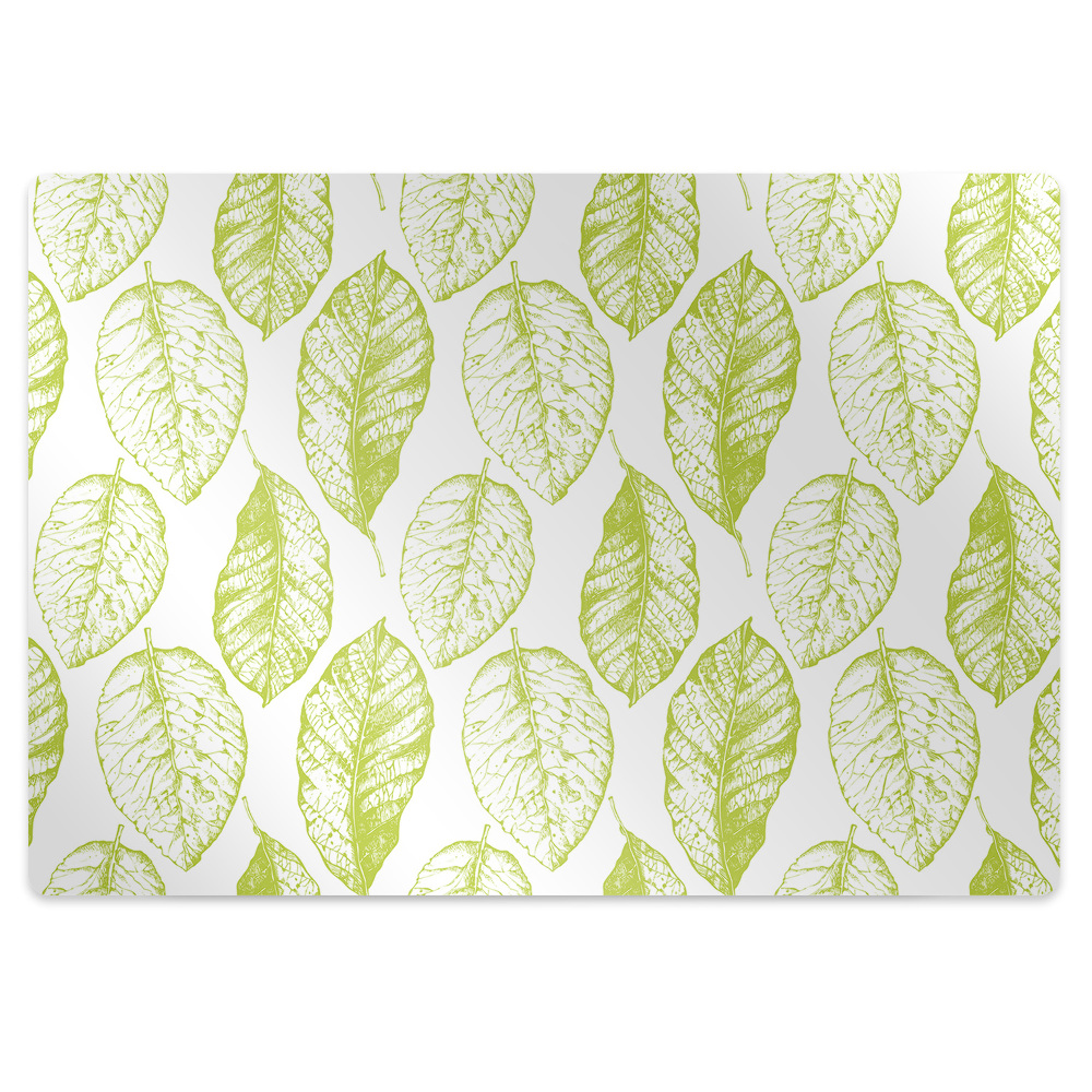 Padlóvédő székalátét Zöld levelek