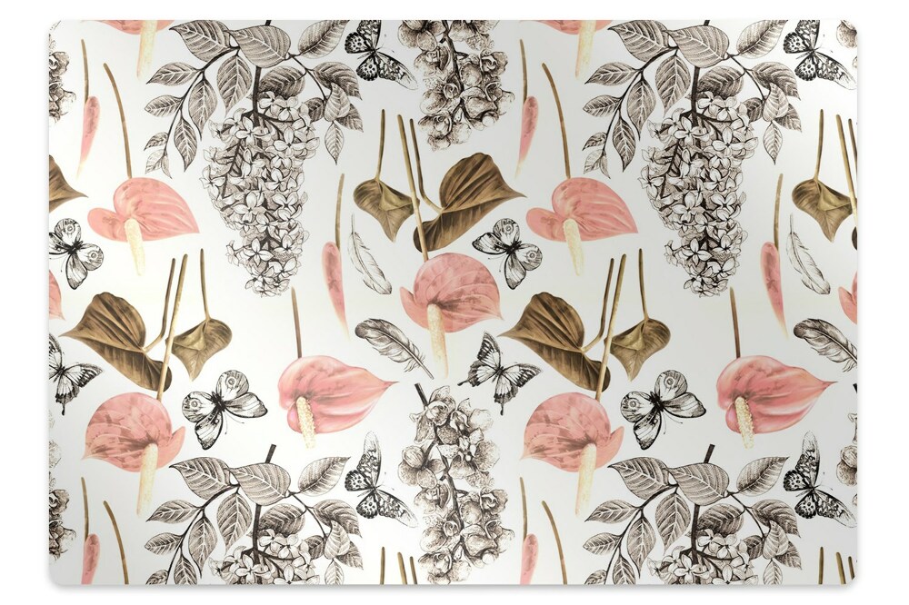 Székalátét Virágok és pillangók