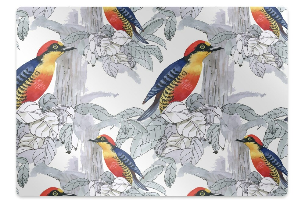 Padlóvédő székalátét Festett madár motívum