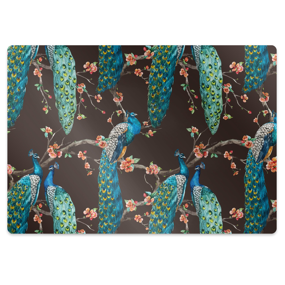 Szék szőnyeg Pávák az erdőben