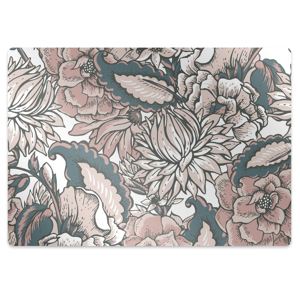 Szék szőnyeg Világos virágok