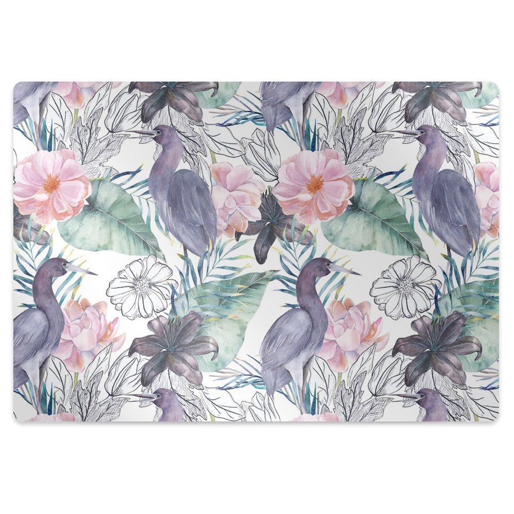 Szék szőnyeg Egzotikus madarak