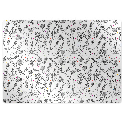 Székalátét Virágok és pontok