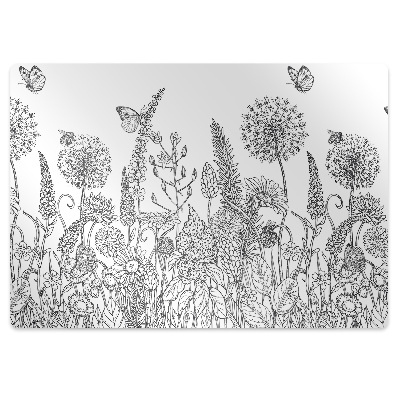 Székalátét Rajzolt virágok