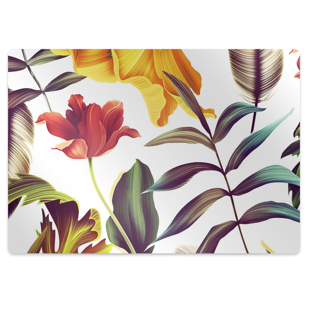 Szék szőnyeg Egzotikus virágok