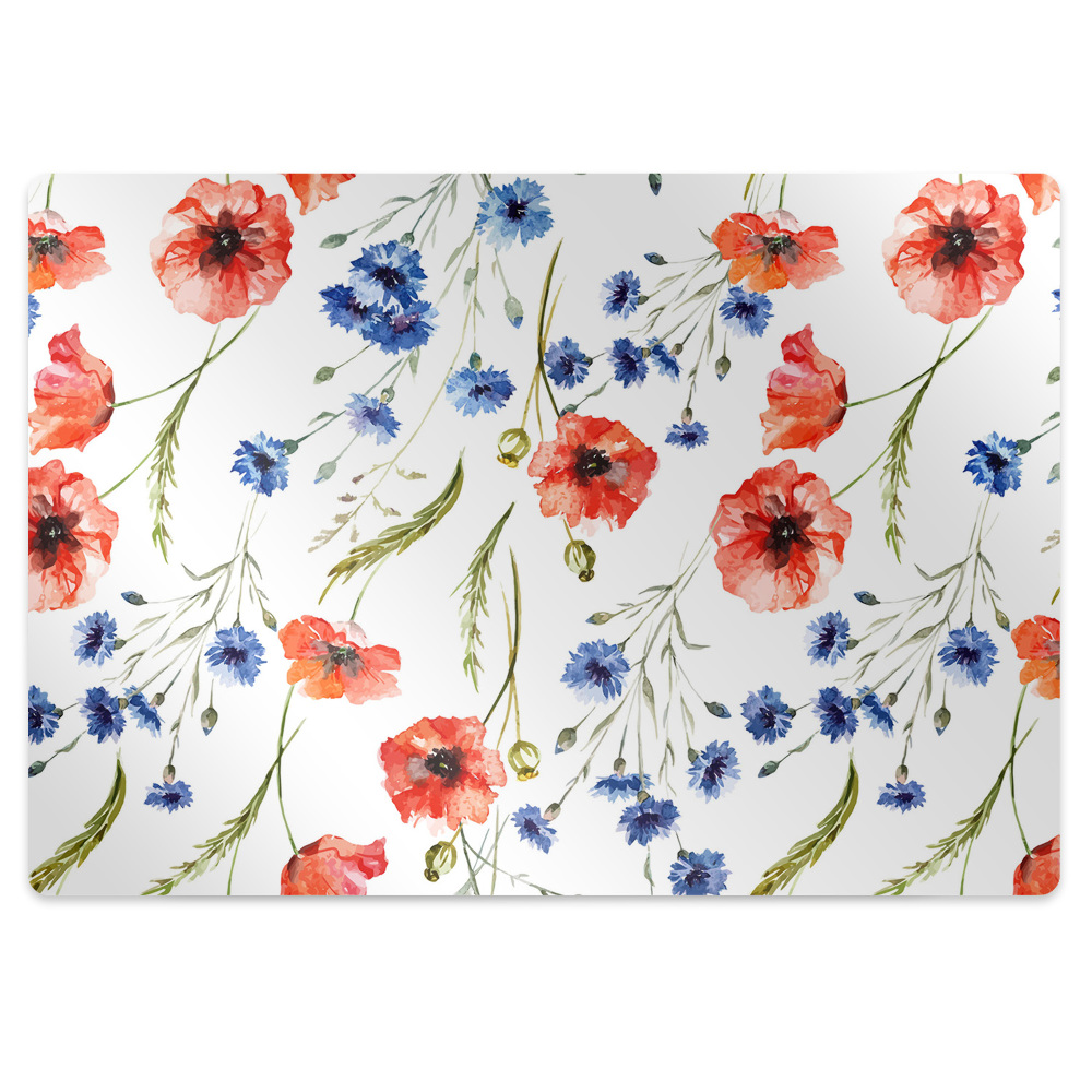 Székalátét Vörös virágok