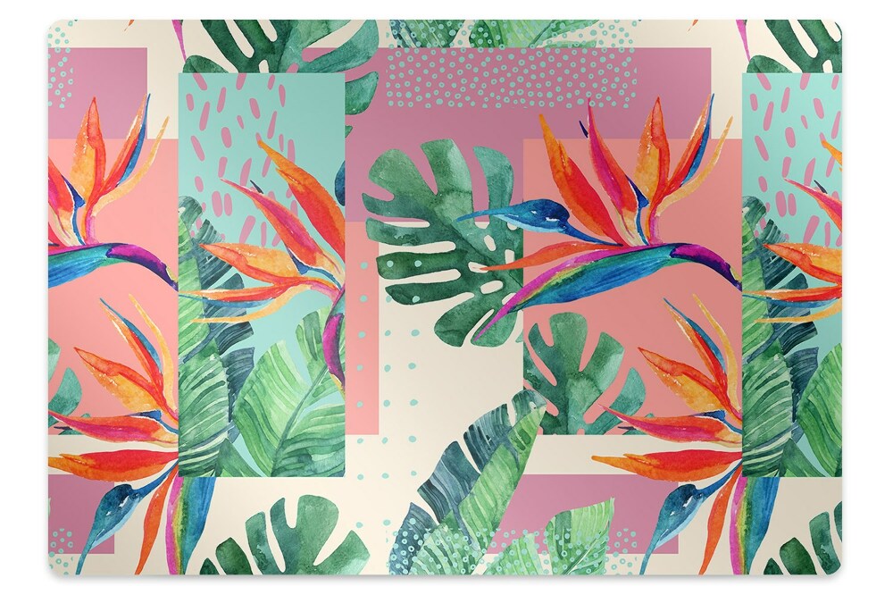 Padlóvédő székalátét Egzotikus mozaik