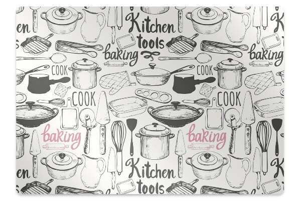 Padlóvédő székalátét Kulináris motívumok