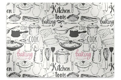 Padlóvédő székalátét Kulináris motívumok