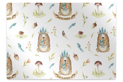 Padlóvédő székalátét Baba medve