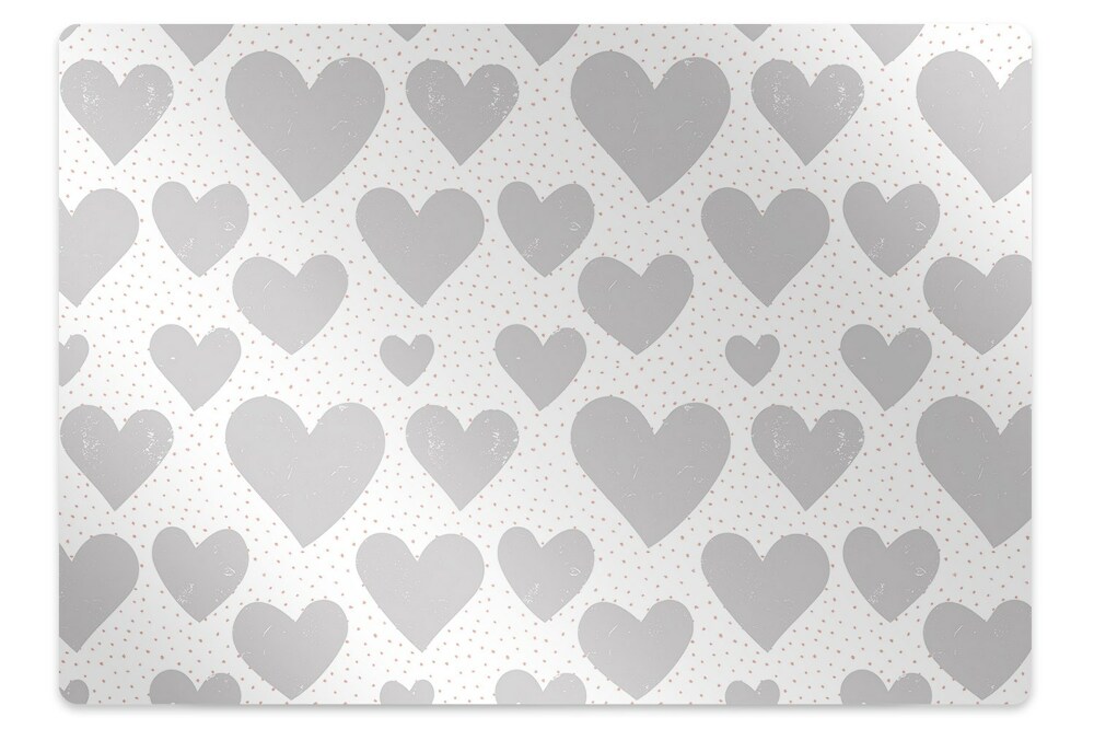 Padlóvédő székalátét Szokatlan szívek