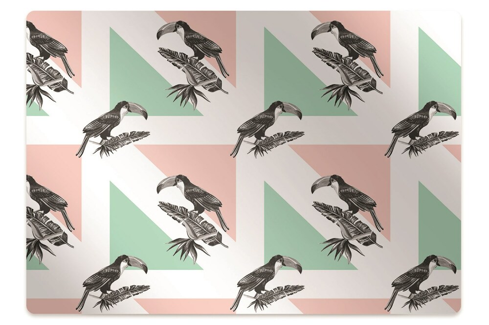 Szék szőnyeg Madarak és háromszögek