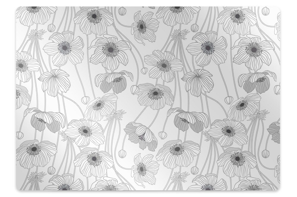 Padlóvédő székalátét Mák a mezőn