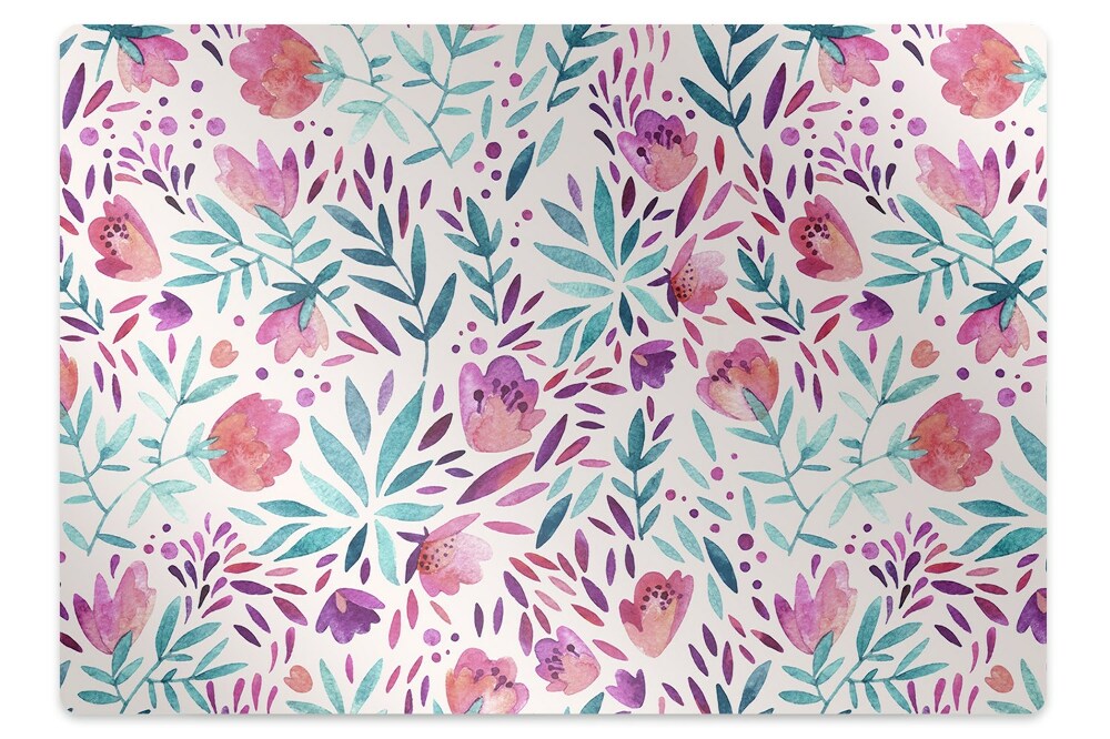 Padlóvédő székalátét Retro pipacsok