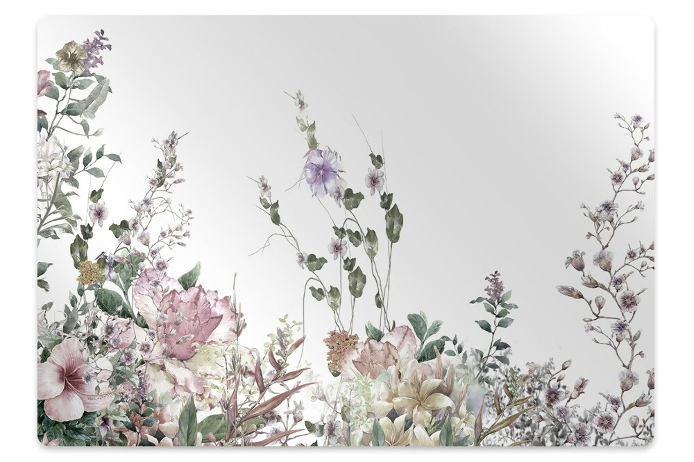 Padlóvédő székalátét Virágok pasztell színekben