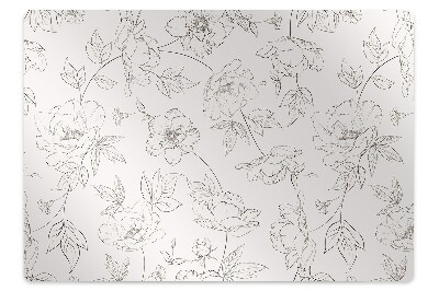 Székalátét Rajzolt virágok