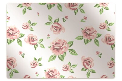 Padlóvédő székalátét Pasztell virágok