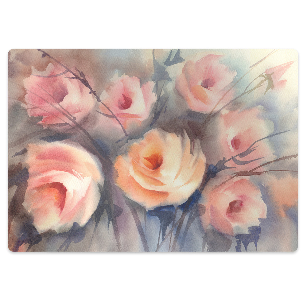 Székalátét Narancssárga rózsa virágok