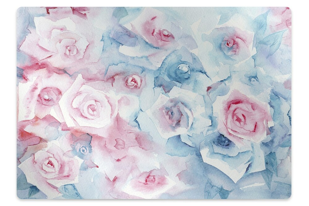 Szék szőnyeg Pasztell virágok