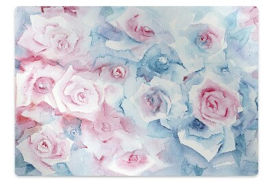 Szék szőnyeg Pasztell virágok