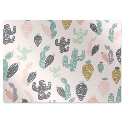 Padlóvédő székalátét Színes kaktuszok
