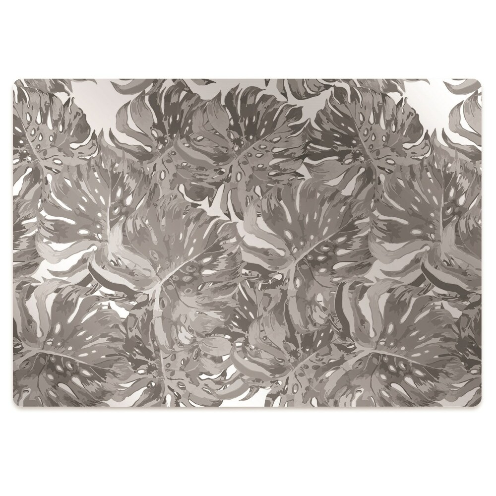 Szék szőnyeg Szürke levelek