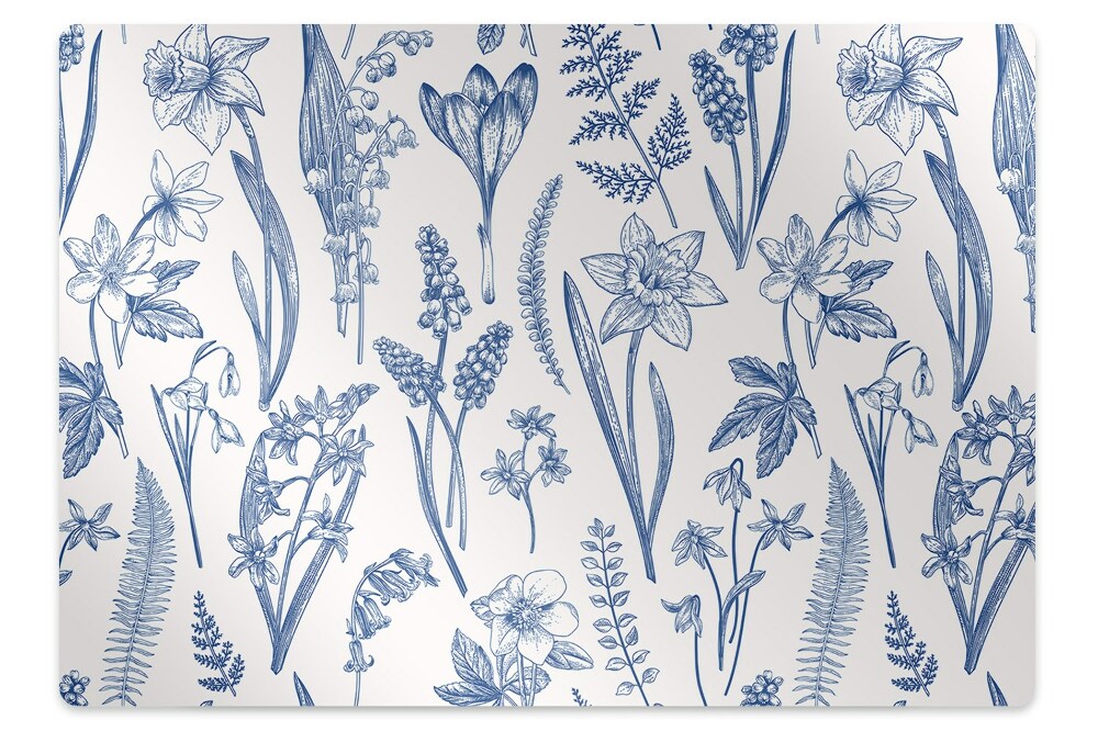 Padlóvédő székalátét Erdei virágok