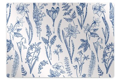 Padlóvédő székalátét Erdei virágok