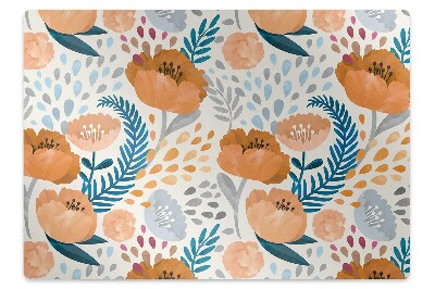 Padlóvédő székalátét Lila virágok