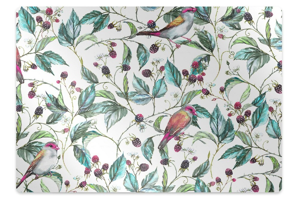 Padlóvédő székalátét Madarak az erdőben