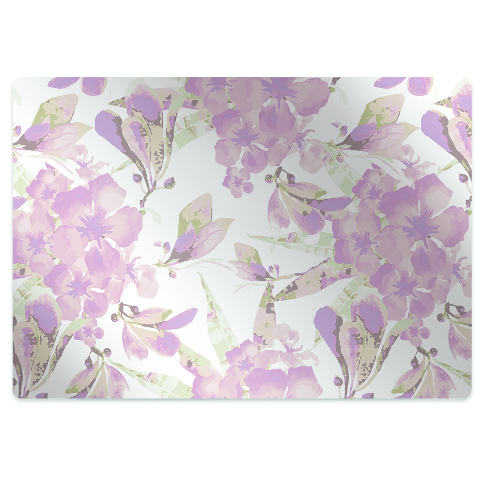 Padlóvédő székalátét Egyedi halvány rózsaszín virág