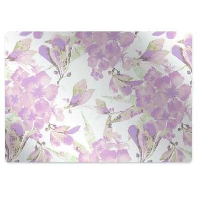 Padlóvédő székalátét Egyedi halvány rózsaszín virág