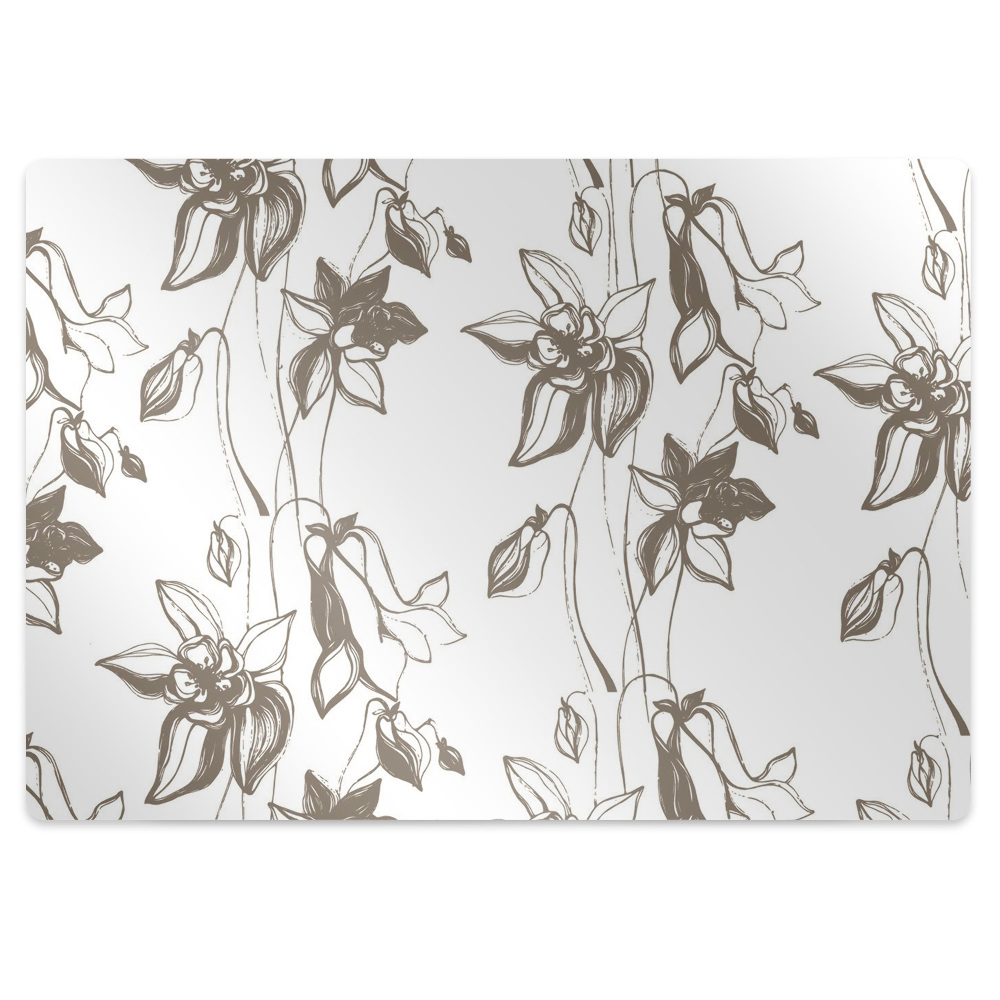 Székalátét Rajzolt virágok