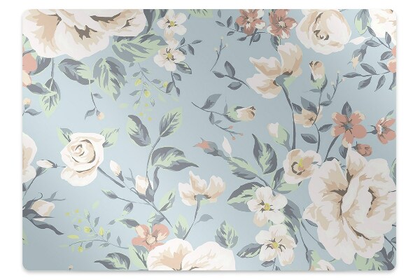 Padlóvédő székalátét Retro virágok