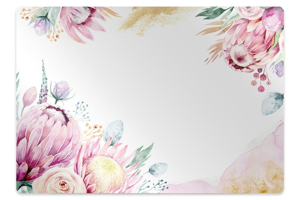 Padlóvédő székalátét Elegáns virágmotívum