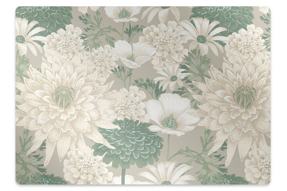 Padlóvédő székalátét Százszorszép virágai tavasszal