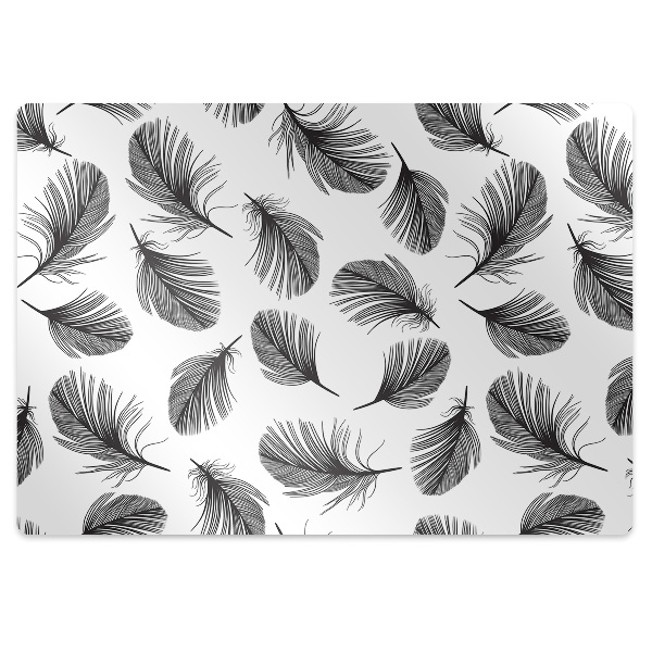 Padlóvédő székalátét Illusztrált tollak