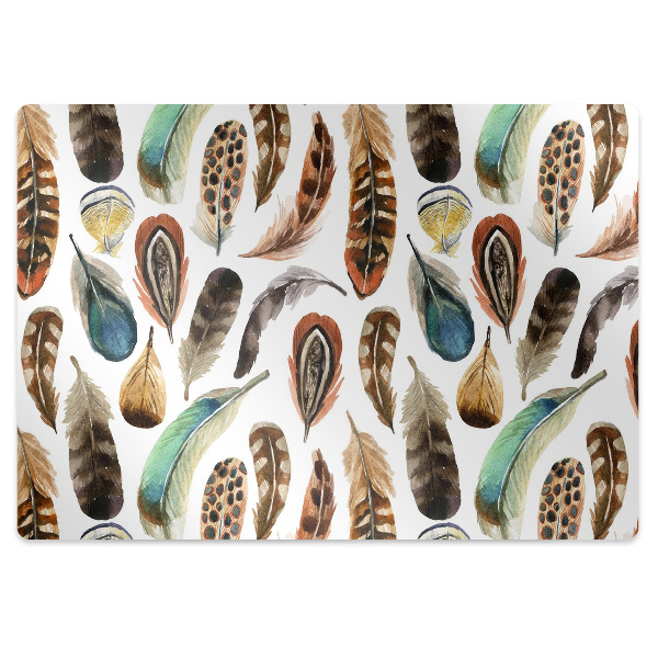 Szék szőnyeg Festett tollak