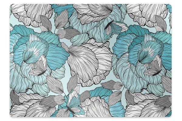 Padlóvédő székalátét Virágos kombináció