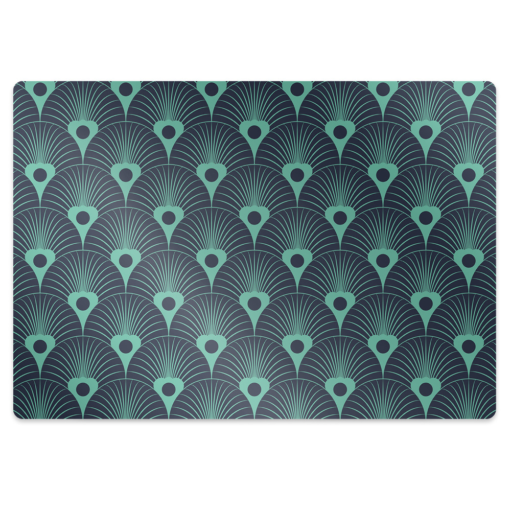 Padlóvédő székalátét Pávatollak