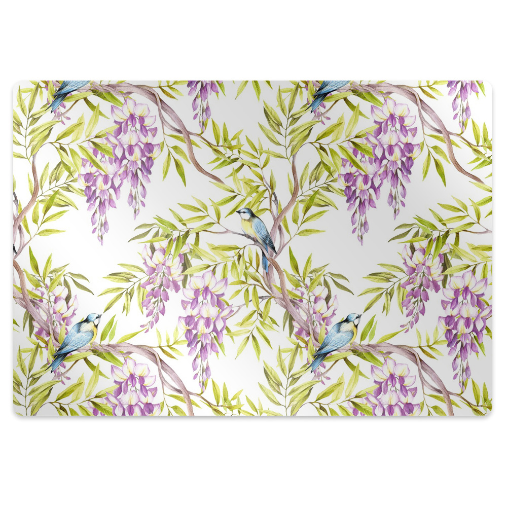 Szék szőnyeg Madarak az erdőben