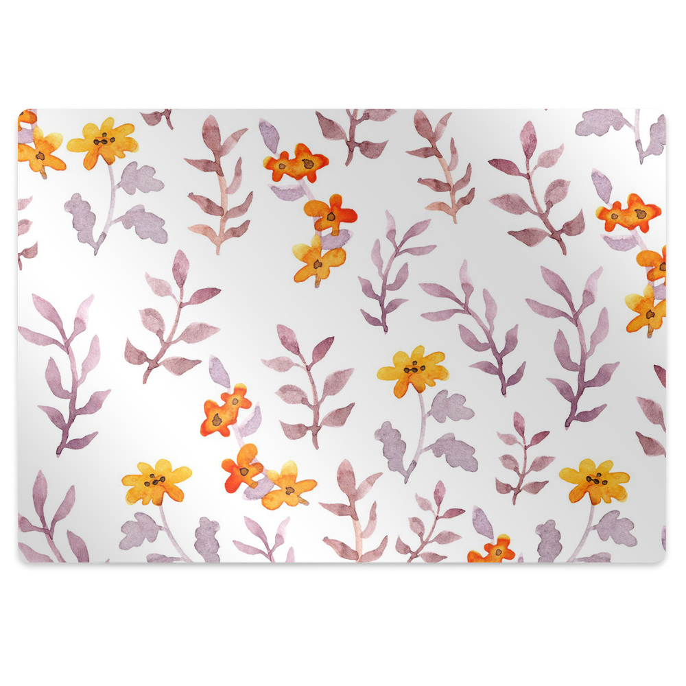 Padlóvédő székalátét Virágok egy festményen