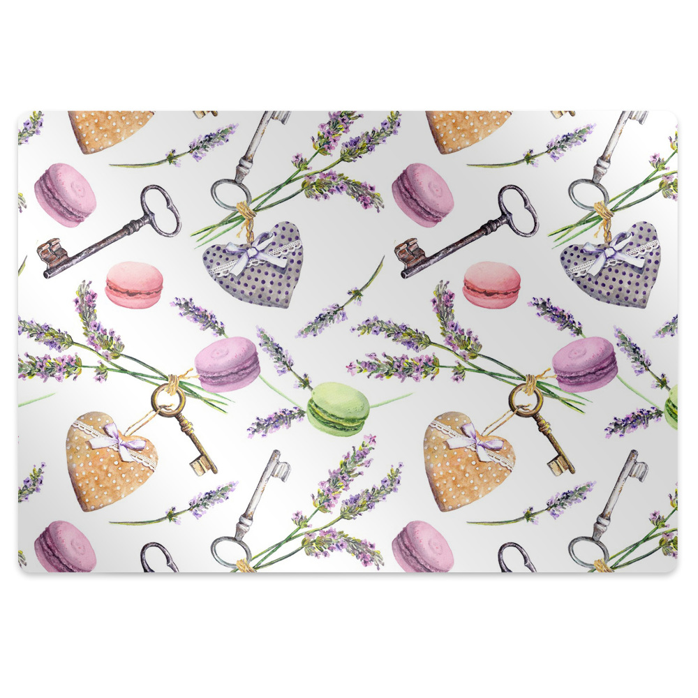 Padlóvédő székalátét Vintage téma kulcsokkal