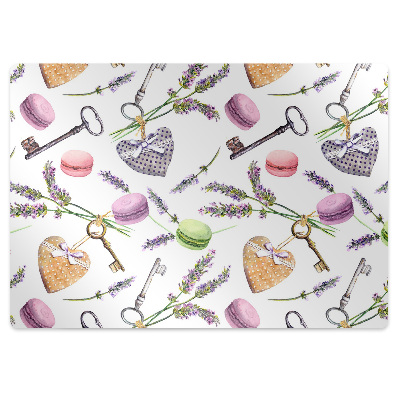 Padlóvédő székalátét Vintage téma kulcsokkal