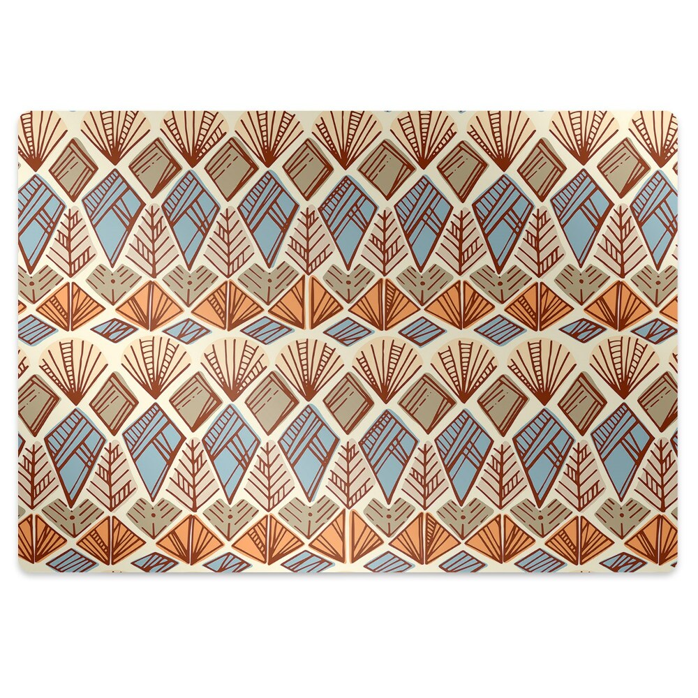 Szék szőnyeg Népi barna motívum